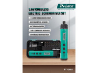 PROSKIT Aparafusadora Elétrica S/ Fios 3.6V 320RPM 5.5Nm PROSKIT Aparafusadora Elétrica S/ Fios 3.6V 320RPM 5.5Nm